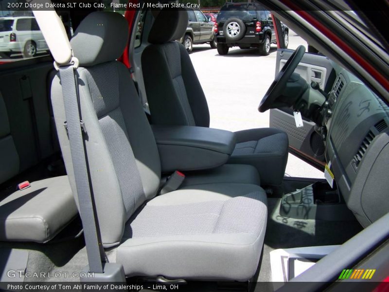 Flame Red / Medium Slate Gray 2007 Dodge Dakota SLT Club Cab