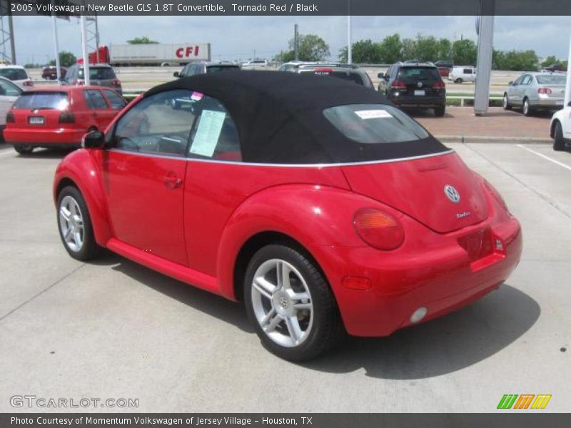 Tornado Red / Black 2005 Volkswagen New Beetle GLS 1.8T Convertible
