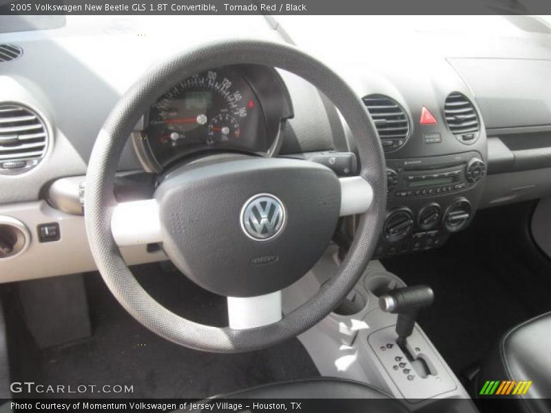 Tornado Red / Black 2005 Volkswagen New Beetle GLS 1.8T Convertible