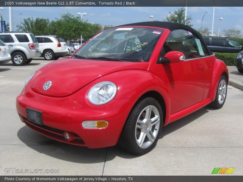 Tornado Red / Black 2005 Volkswagen New Beetle GLS 1.8T Convertible