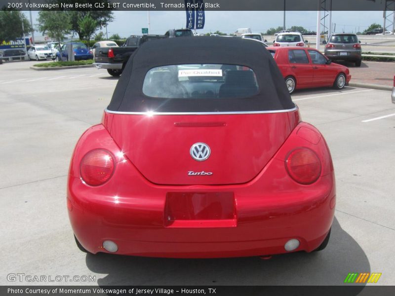 Tornado Red / Black 2005 Volkswagen New Beetle GLS 1.8T Convertible