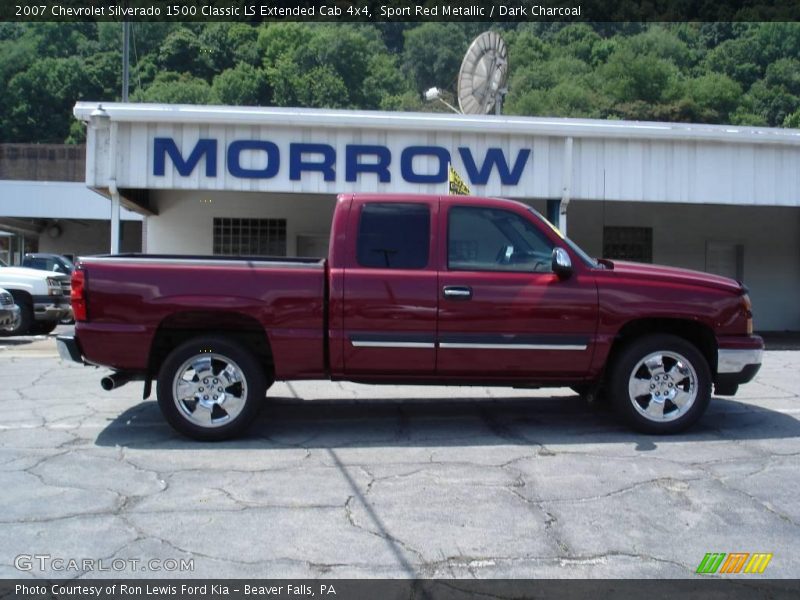 Sport Red Metallic / Dark Charcoal 2007 Chevrolet Silverado 1500 Classic LS Extended Cab 4x4