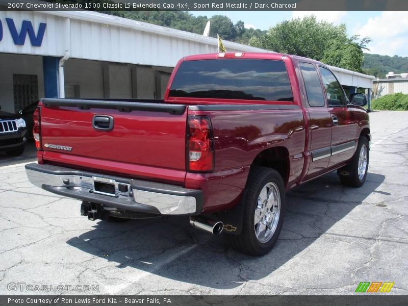 Sport Red Metallic / Dark Charcoal 2007 Chevrolet Silverado 1500 Classic LS Extended Cab 4x4