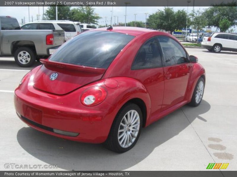 Salsa Red / Black 2007 Volkswagen New Beetle 2.5 Convertible