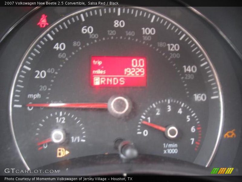 Salsa Red / Black 2007 Volkswagen New Beetle 2.5 Convertible
