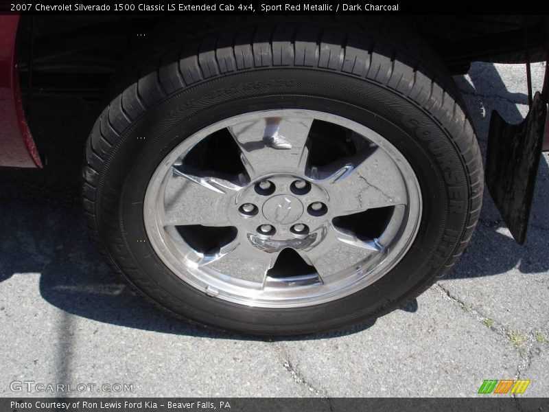 Sport Red Metallic / Dark Charcoal 2007 Chevrolet Silverado 1500 Classic LS Extended Cab 4x4