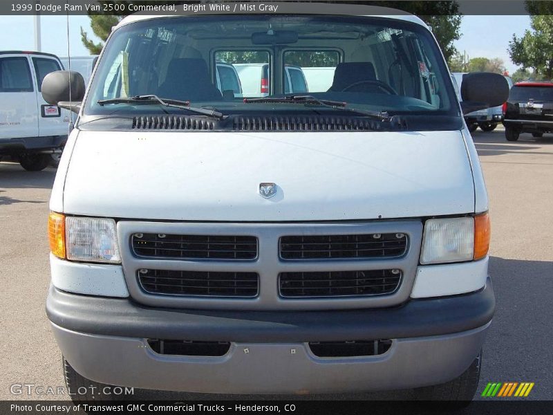 Bright White / Mist Gray 1999 Dodge Ram Van 2500 Commercial
