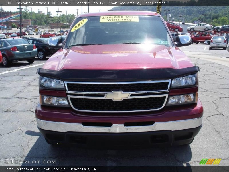 Sport Red Metallic / Dark Charcoal 2007 Chevrolet Silverado 1500 Classic LS Extended Cab 4x4