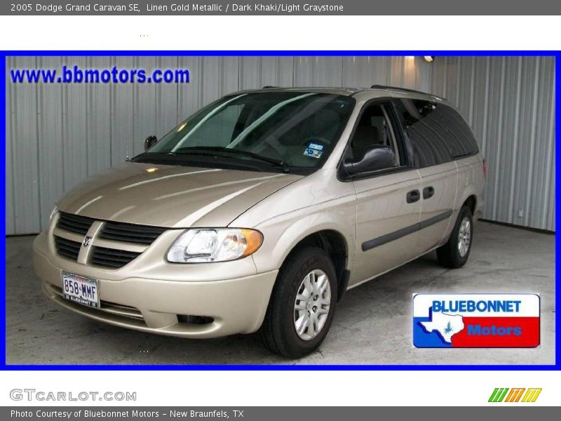 Linen Gold Metallic / Dark Khaki/Light Graystone 2005 Dodge Grand Caravan SE