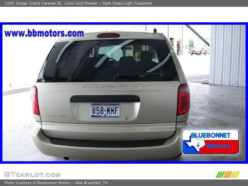 Linen Gold Metallic / Dark Khaki/Light Graystone 2005 Dodge Grand Caravan SE