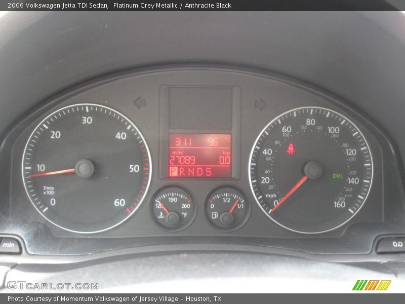 Platinum Grey Metallic / Anthracite Black 2006 Volkswagen Jetta TDI Sedan