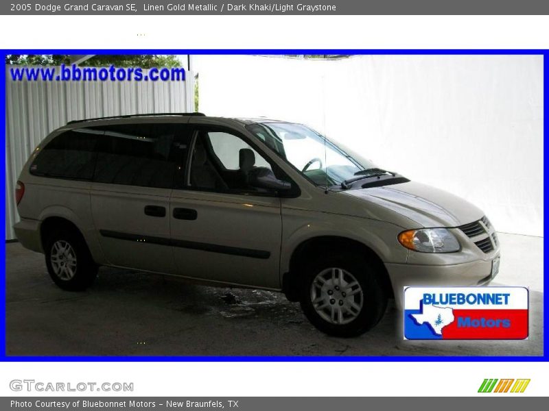 Linen Gold Metallic / Dark Khaki/Light Graystone 2005 Dodge Grand Caravan SE