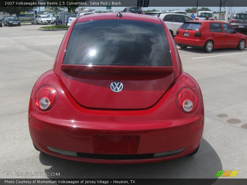 Salsa Red / Black 2007 Volkswagen New Beetle 2.5 Convertible