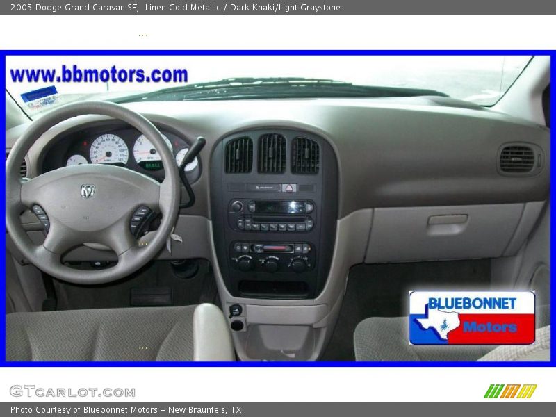 Linen Gold Metallic / Dark Khaki/Light Graystone 2005 Dodge Grand Caravan SE