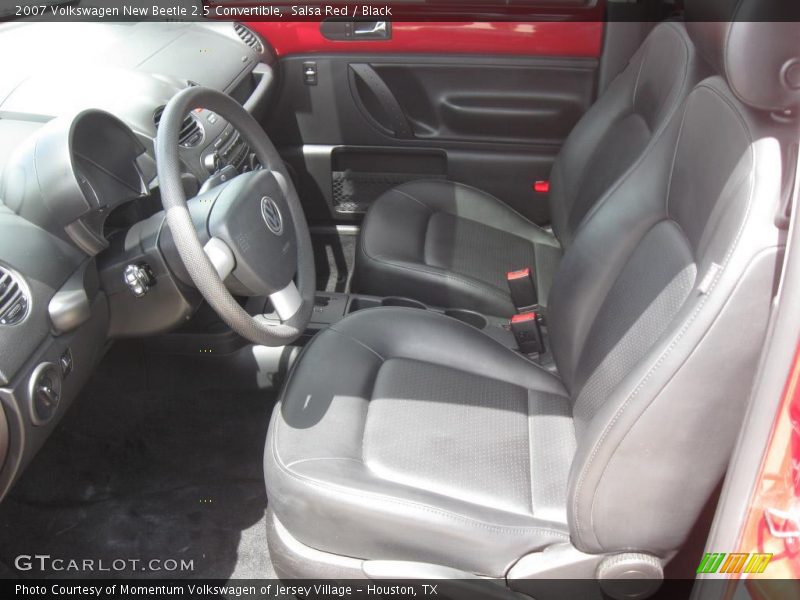 Salsa Red / Black 2007 Volkswagen New Beetle 2.5 Convertible