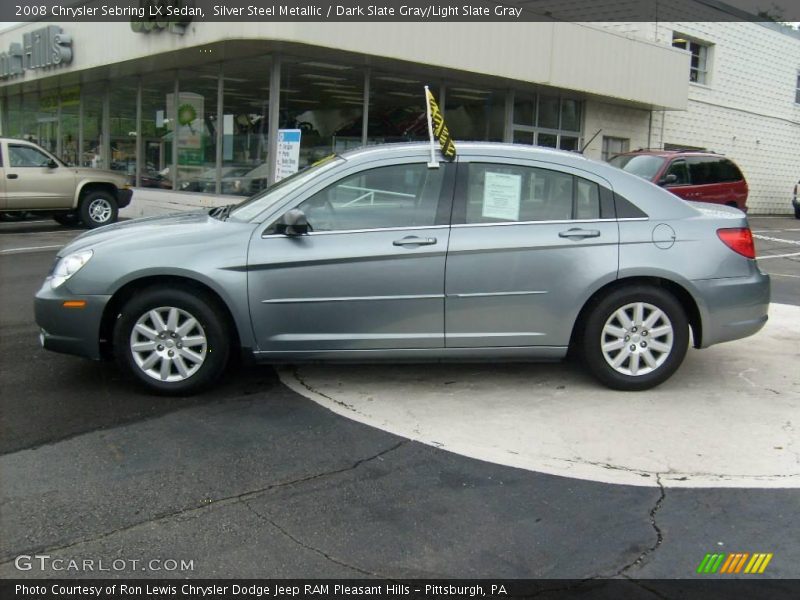 Silver Steel Metallic / Dark Slate Gray/Light Slate Gray 2008 Chrysler Sebring LX Sedan