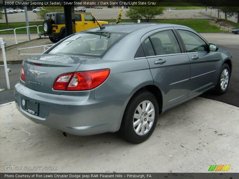 Silver Steel Metallic / Dark Slate Gray/Light Slate Gray 2008 Chrysler Sebring LX Sedan