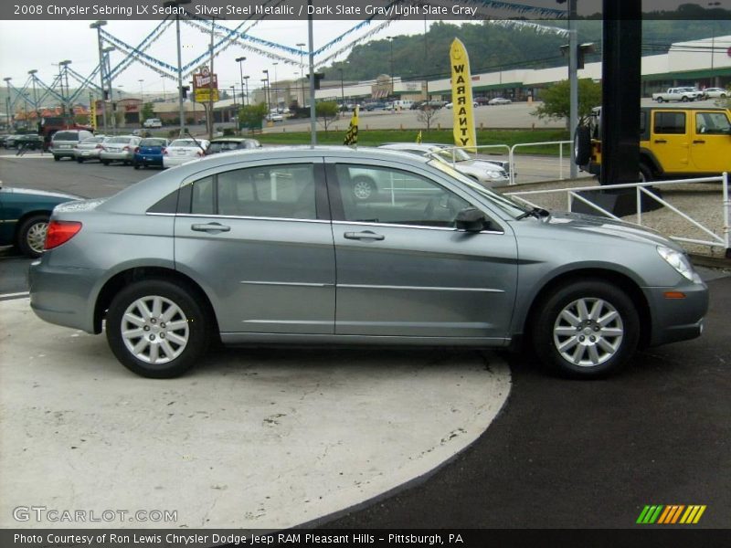 Silver Steel Metallic / Dark Slate Gray/Light Slate Gray 2008 Chrysler Sebring LX Sedan