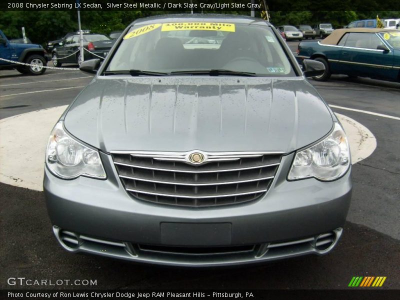 Silver Steel Metallic / Dark Slate Gray/Light Slate Gray 2008 Chrysler Sebring LX Sedan