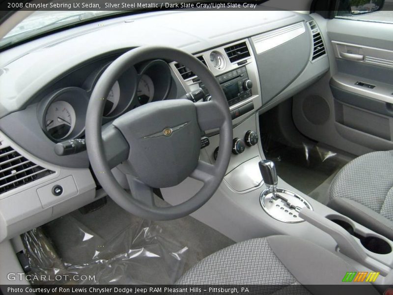 Silver Steel Metallic / Dark Slate Gray/Light Slate Gray 2008 Chrysler Sebring LX Sedan