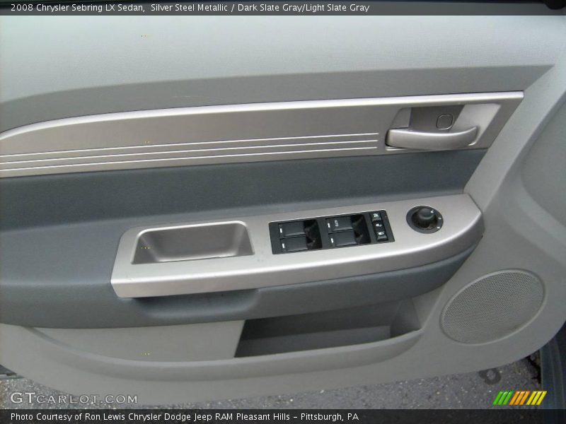 Silver Steel Metallic / Dark Slate Gray/Light Slate Gray 2008 Chrysler Sebring LX Sedan