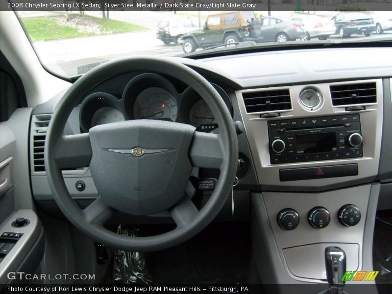 Silver Steel Metallic / Dark Slate Gray/Light Slate Gray 2008 Chrysler Sebring LX Sedan