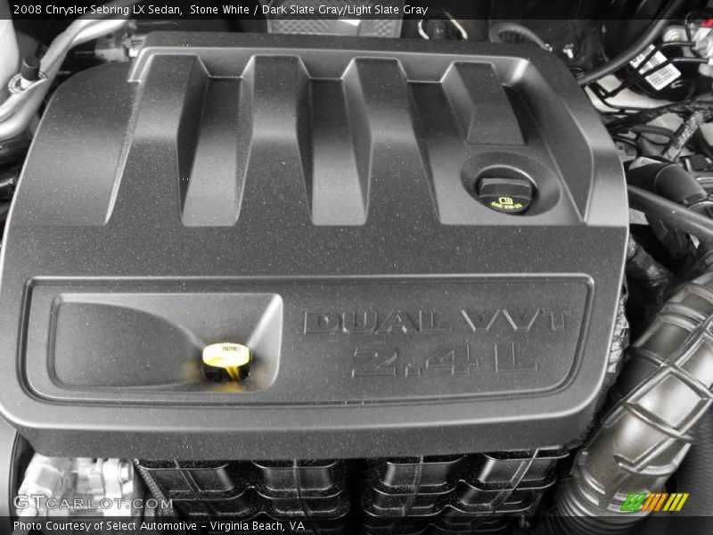 Stone White / Dark Slate Gray/Light Slate Gray 2008 Chrysler Sebring LX Sedan