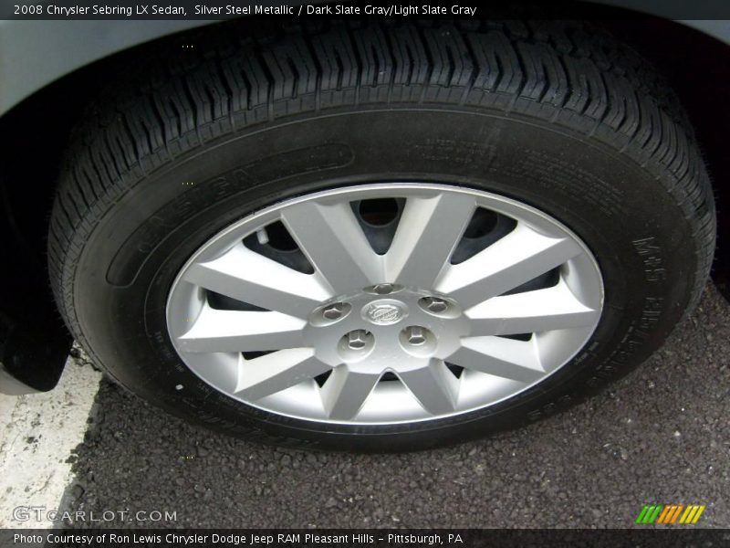 Silver Steel Metallic / Dark Slate Gray/Light Slate Gray 2008 Chrysler Sebring LX Sedan