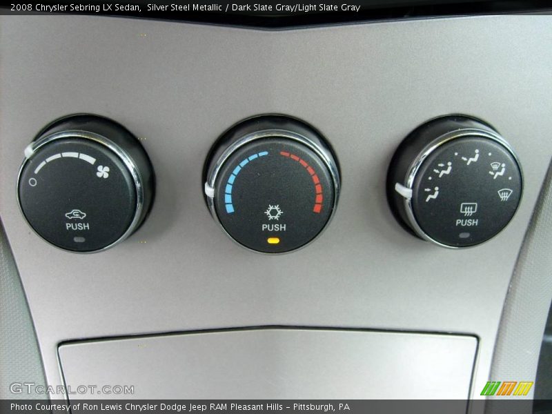 Silver Steel Metallic / Dark Slate Gray/Light Slate Gray 2008 Chrysler Sebring LX Sedan