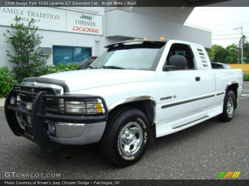Bright White / Black 1998 Dodge Ram 1500 Laramie SLT Extended Cab