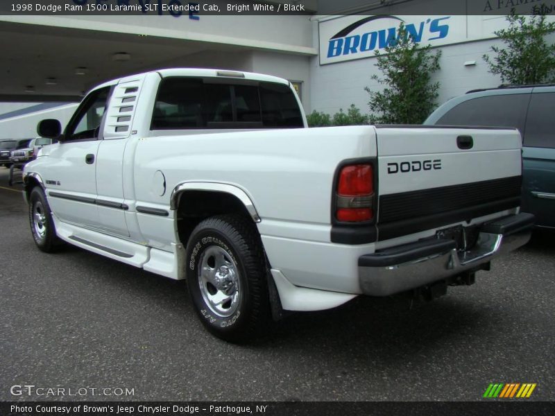 Bright White / Black 1998 Dodge Ram 1500 Laramie SLT Extended Cab