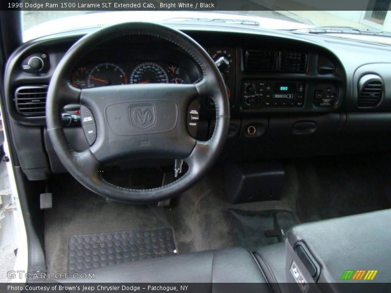 Bright White / Black 1998 Dodge Ram 1500 Laramie SLT Extended Cab