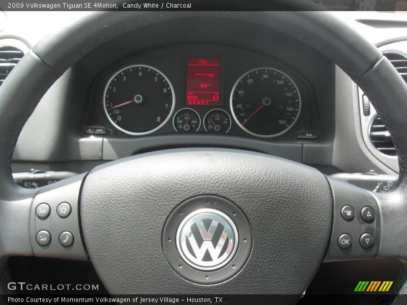 Candy White / Charcoal 2009 Volkswagen Tiguan SE 4Motion