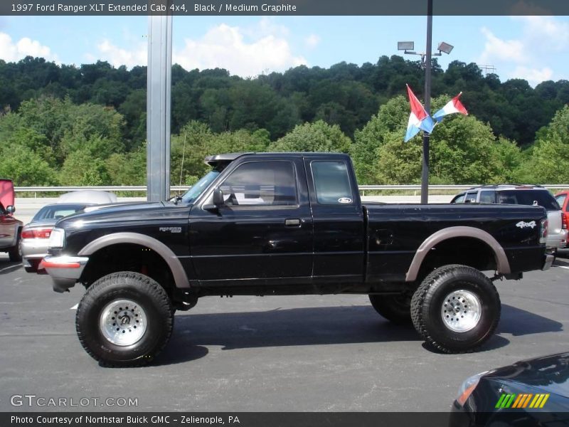 Black / Medium Graphite 1997 Ford Ranger XLT Extended Cab 4x4