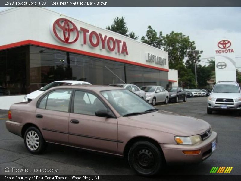 Rose Pearl Metallic / Dark Brown 1993 Toyota Corolla DX