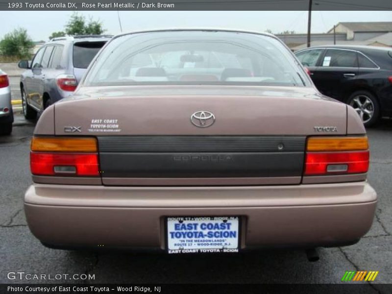 Rose Pearl Metallic / Dark Brown 1993 Toyota Corolla DX
