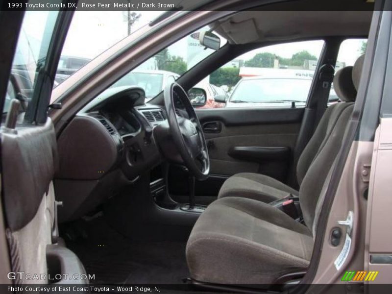 Rose Pearl Metallic / Dark Brown 1993 Toyota Corolla DX