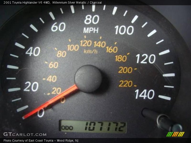 Millennium Silver Metallic / Charcoal 2001 Toyota Highlander V6 4WD