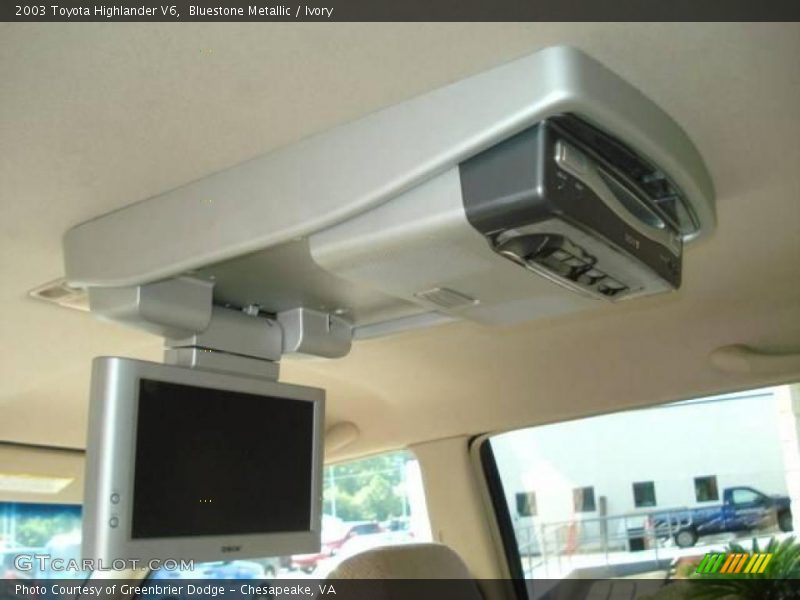 Bluestone Metallic / Ivory 2003 Toyota Highlander V6