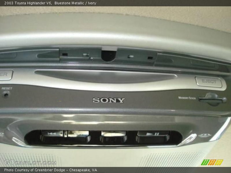 Bluestone Metallic / Ivory 2003 Toyota Highlander V6