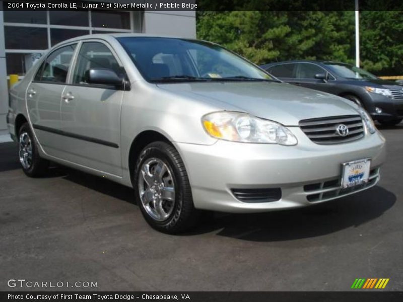 Lunar Mist Silver Metallic / Pebble Beige 2004 Toyota Corolla LE