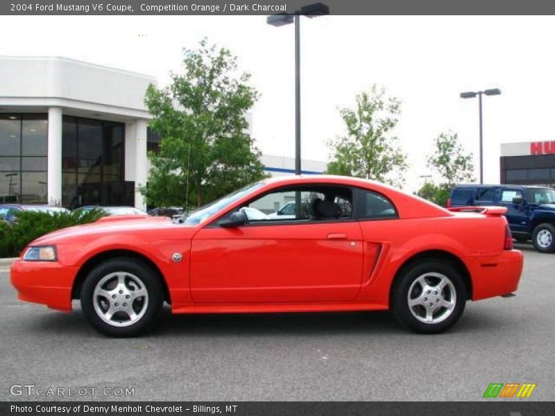 Competition Orange / Dark Charcoal 2004 Ford Mustang V6 Coupe