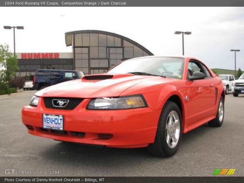 Competition Orange / Dark Charcoal 2004 Ford Mustang V6 Coupe