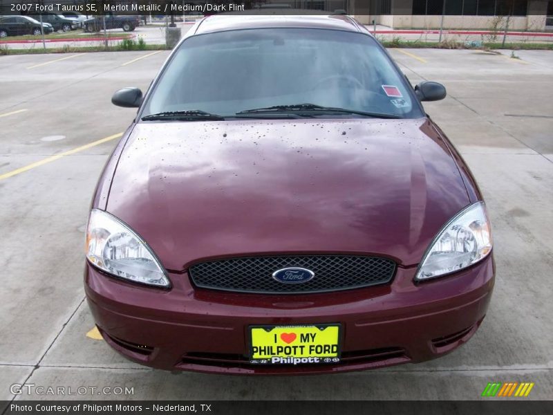 Merlot Metallic / Medium/Dark Flint 2007 Ford Taurus SE