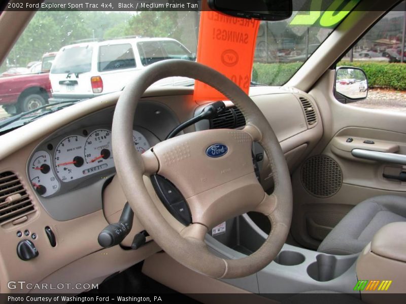 Black / Medium Prairie Tan 2002 Ford Explorer Sport Trac 4x4