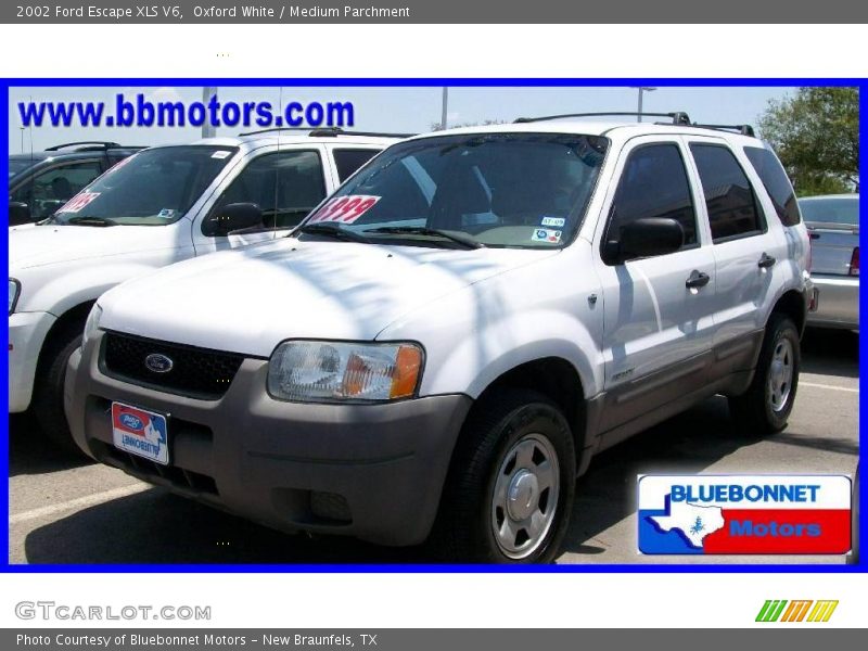 Oxford White / Medium Parchment 2002 Ford Escape XLS V6