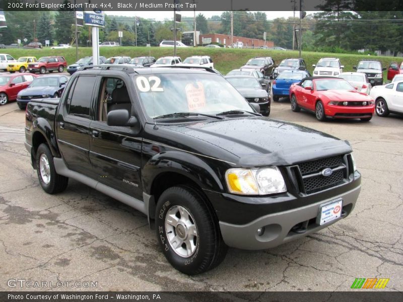 Black / Medium Prairie Tan 2002 Ford Explorer Sport Trac 4x4