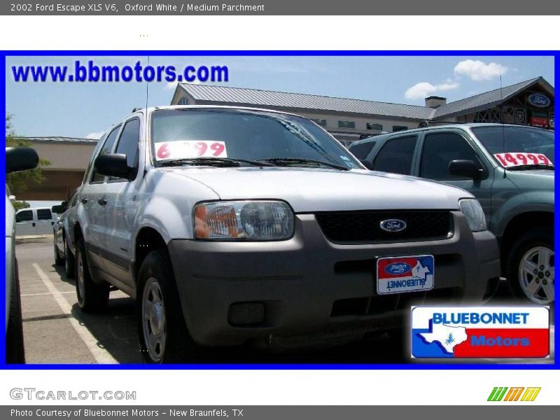 Oxford White / Medium Parchment 2002 Ford Escape XLS V6
