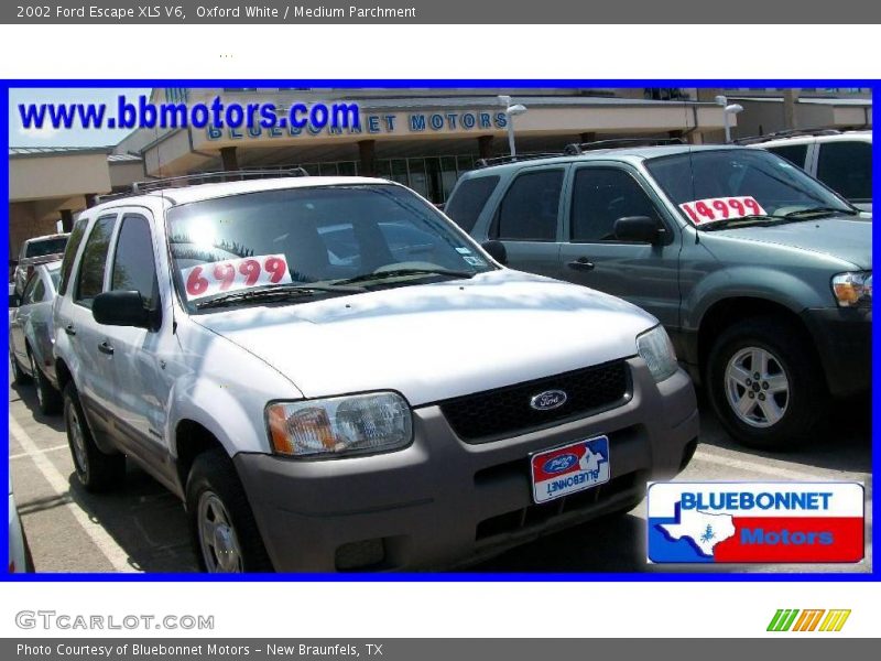 Oxford White / Medium Parchment 2002 Ford Escape XLS V6
