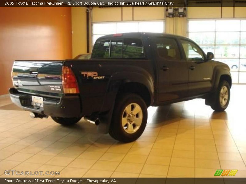 Indigo Ink Blue Pearl / Graphite Gray 2005 Toyota Tacoma PreRunner TRD Sport Double Cab